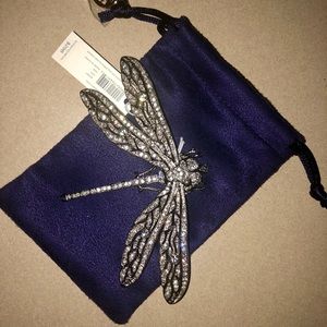 Tory Burch Crystal DragonFly Hair/Cloth Pin